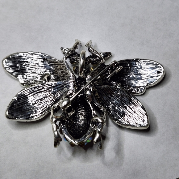 Betsey Johnson Bumblebee Rhinestone Pin Pendant Combo - Picture 4 of 5